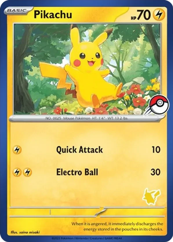 Pikachu (Blue Border)