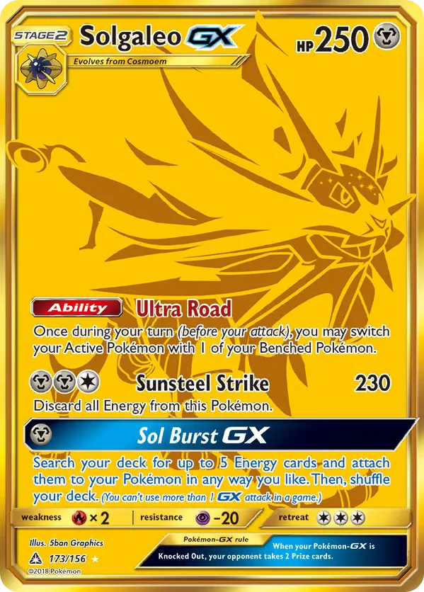 Solgaleo GX (Secret Rare)