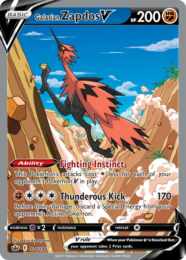 Galarian Zapdos V (Alternate Full Art)
