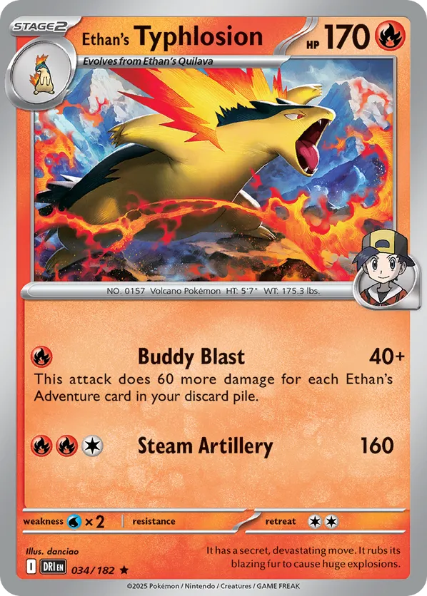 Ethan's Typhlosion (Non-holo)