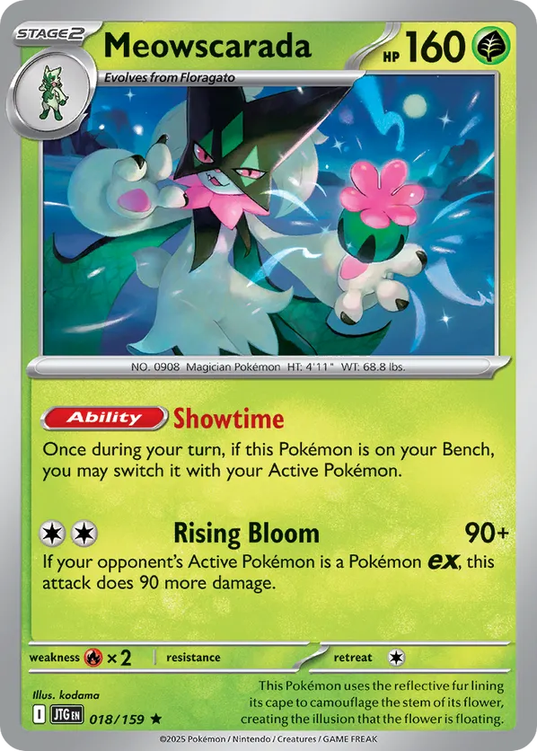 Meowscarada - 018/159 (Cosmos Foil)