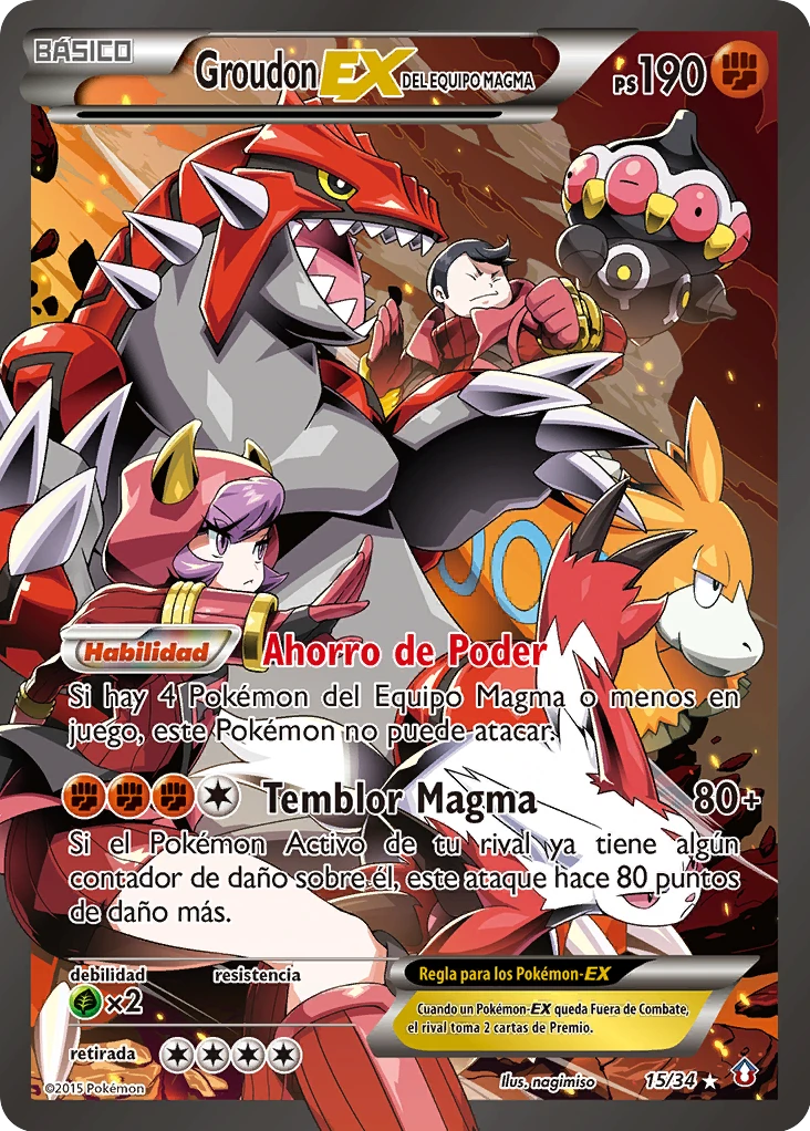 Groudon EX del Equipo Magma