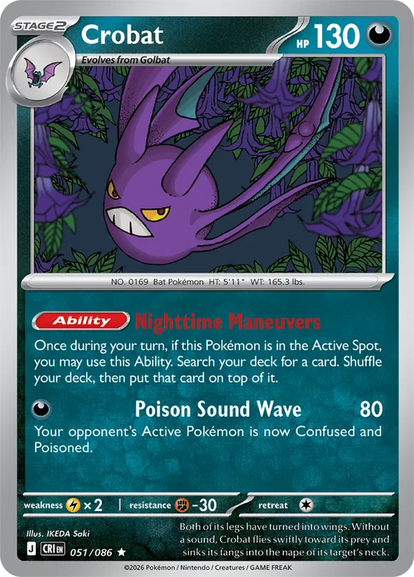 Crobat - 051/086 (Non-Holo)