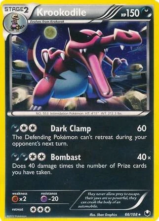 Krookodile - 66/108 (Cosmos Holo)