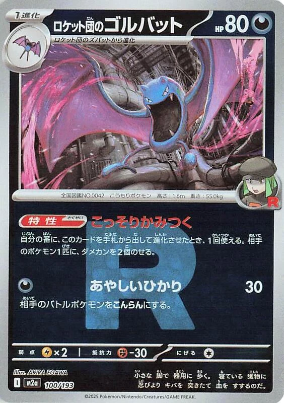 Team Rocket's Golbat (Team Rocket Pattern)