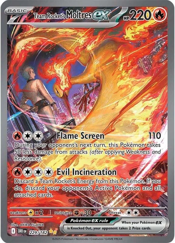 Team Rocket's Moltres ex - 229/182