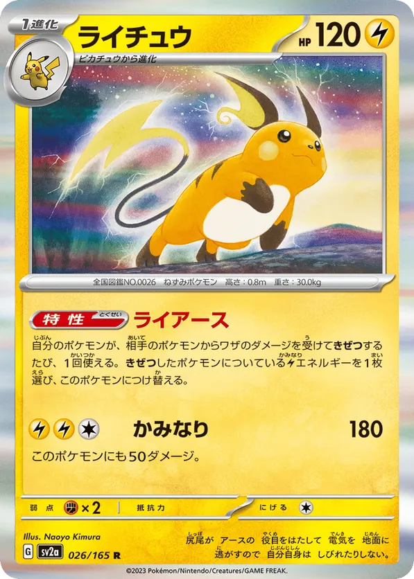 Raichu (Master Ball Pattern)