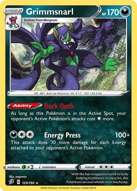 Grimmsnarl - 125/192 (Non-Holo)