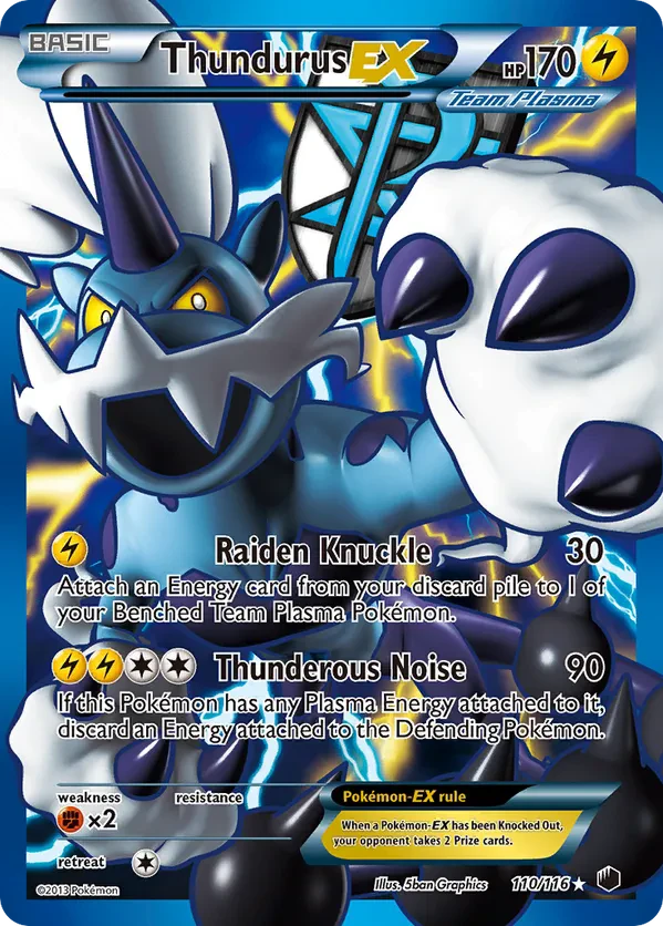 Thundurus EX (Team Plasma) (110 Full Art)