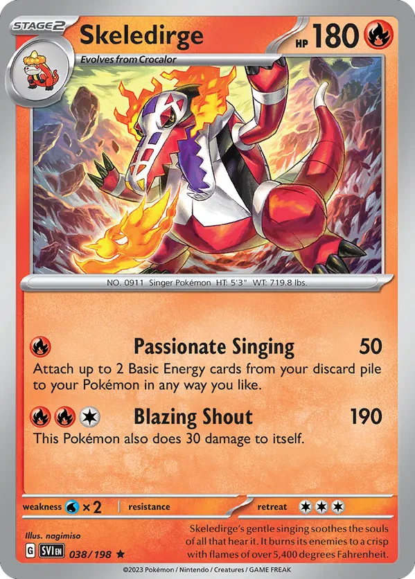 Skeledirge (Sparkle Holo)