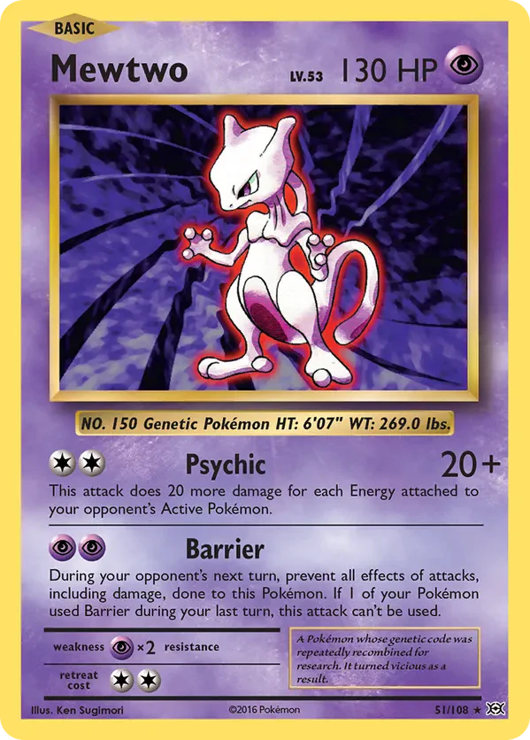 Mewtwo (XY Evolutions Prerelease)