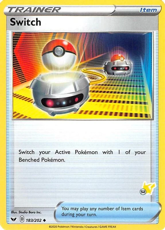 Switch - 183/202 (#52 Pikachu Stamped)