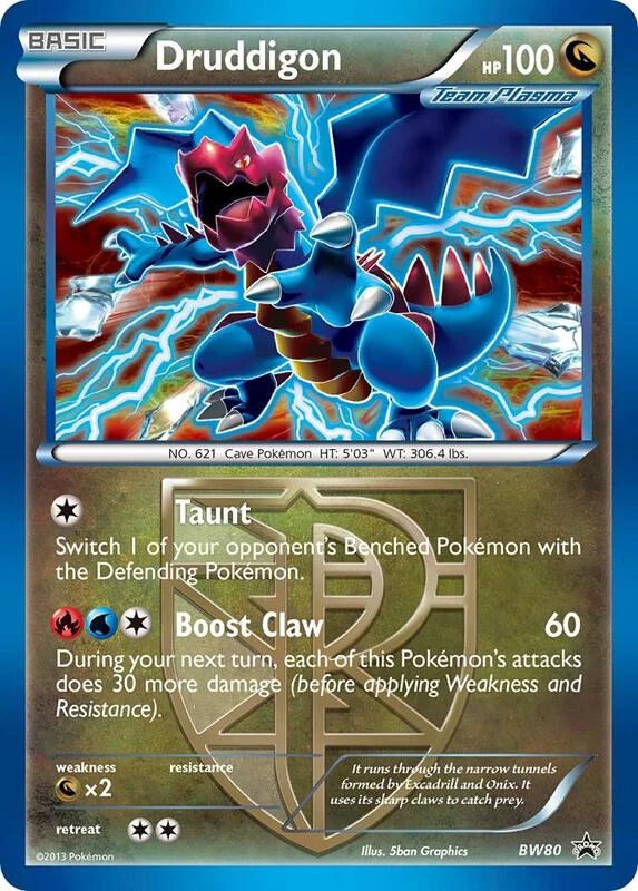 Druddigon (Team Plasma) - BW80 (Cosmos Holo)