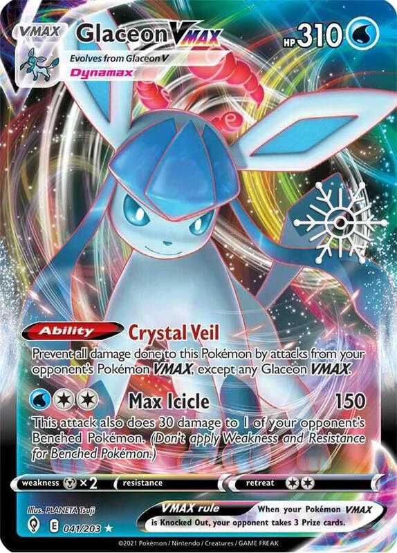 Glaceon VMAX - 041/203 (Holiday Calendar)