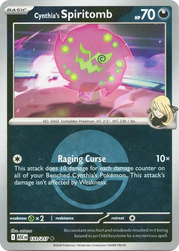Cynthia's Spiritomb - 133/217 (Poke Ball)