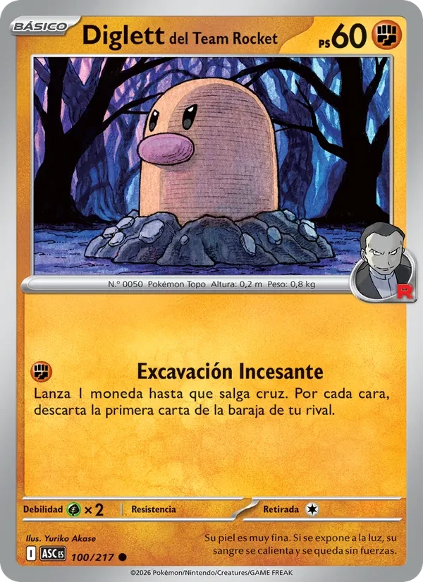 Diglett del Team Rocket