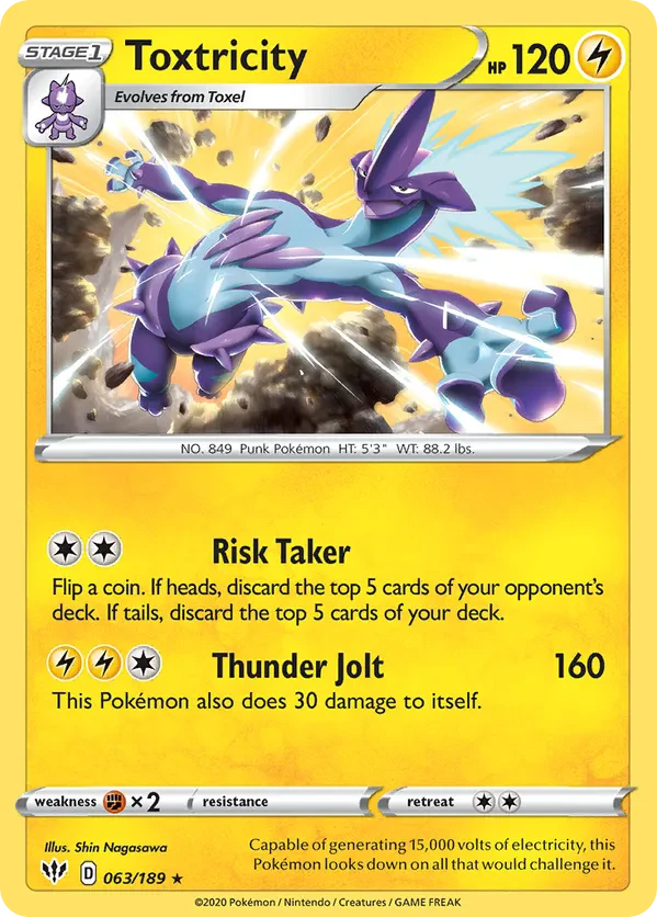 Toxtricity - 063/189 (Cosmos Holo)