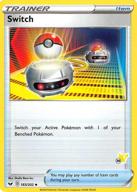 Switch - 183/202 (#36 Pikachu Stamped)