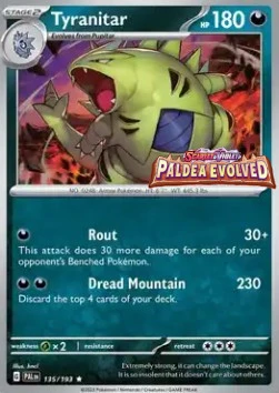Tyranitar (Paldea Evolved Stamp)
