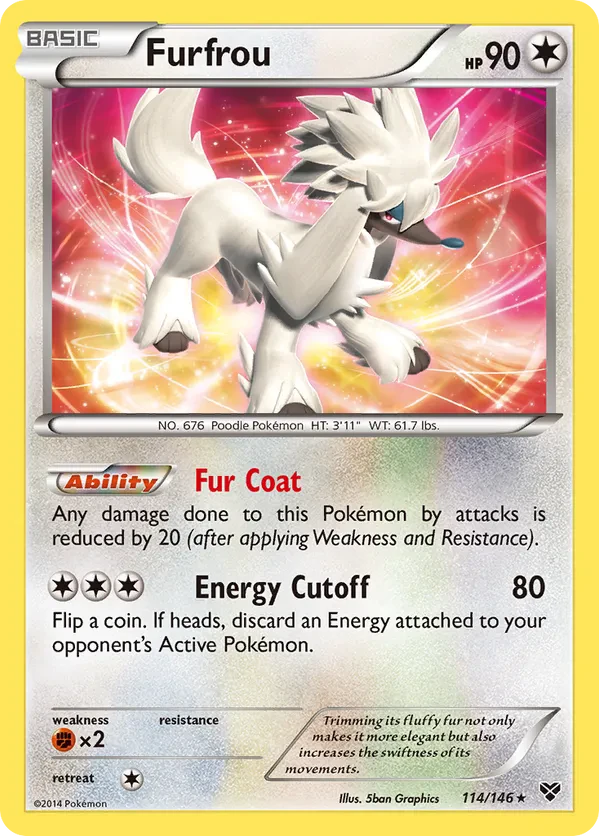 Furfrou - 114/146 (Cosmos Holo)