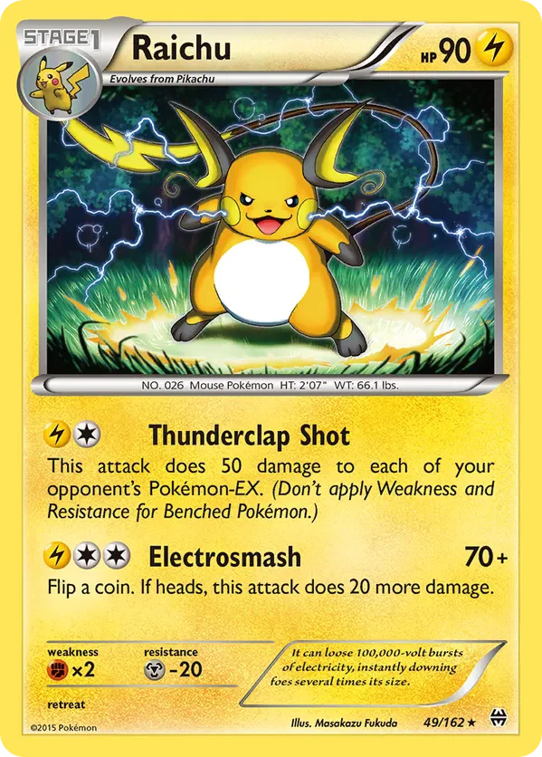 Raichu (XY BREAKthrough) (Cracked Ice Holo)