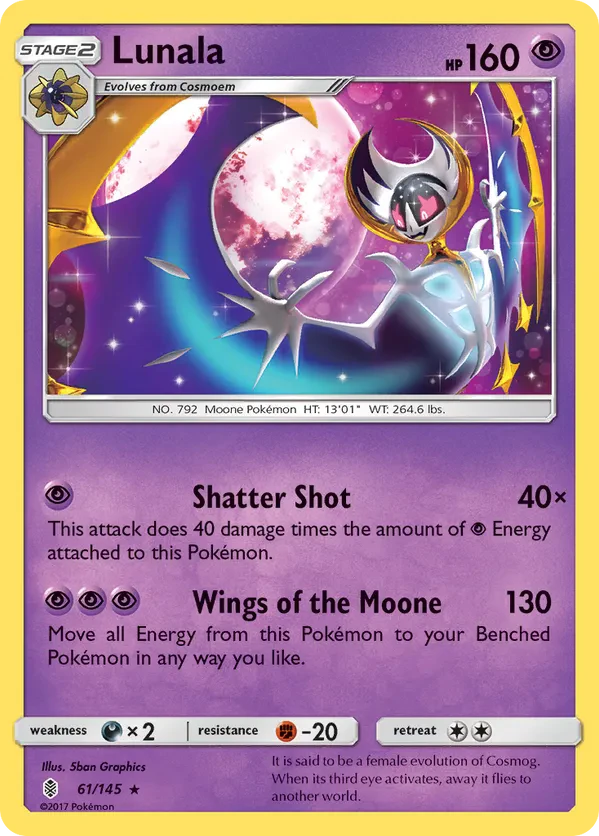Lunala - 61/145 (Cracked Ice Holo)