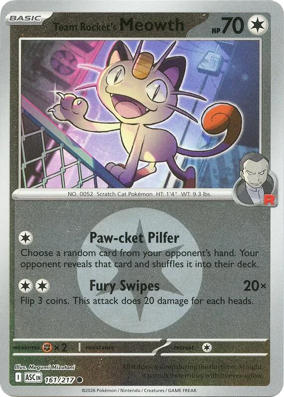 Team Rocket's Meowth (Energy Symbol Pattern)