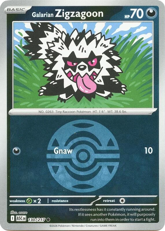 Galarian Zigzagoon (Dusk Ball)