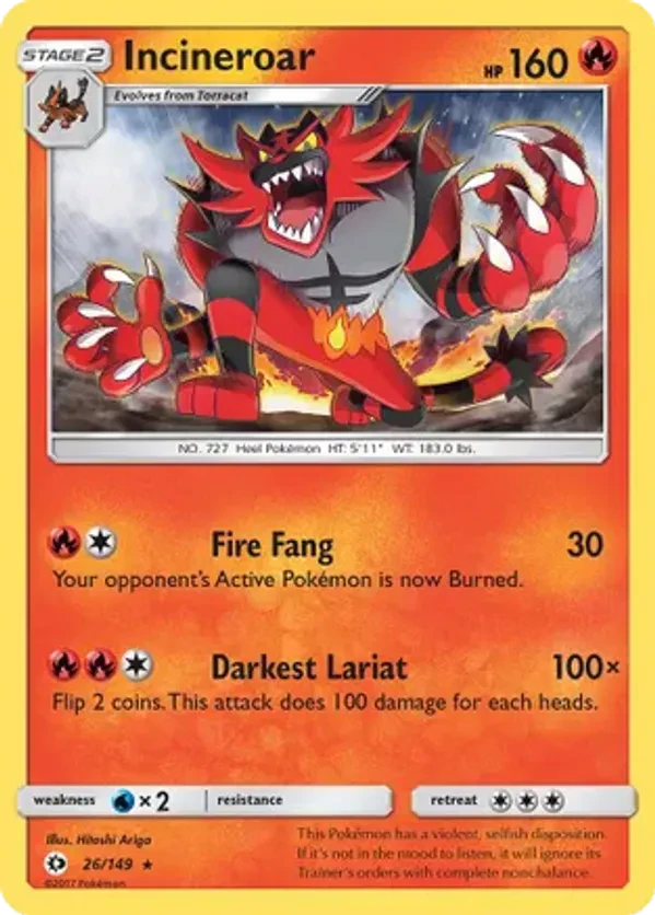 Incineroar - 26/149 (Pokemon League)