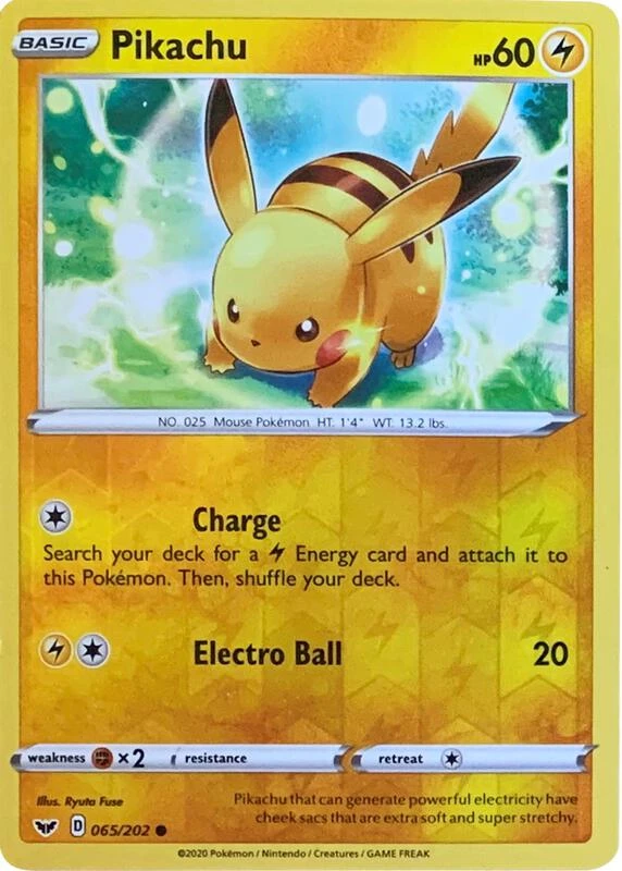 Pikachu - 065/202 (Reverse Cosmos Holo)