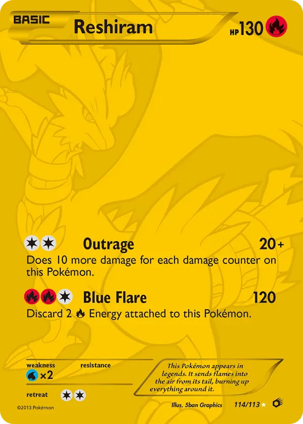 Reshiram (114 Full Art Secret Rare)