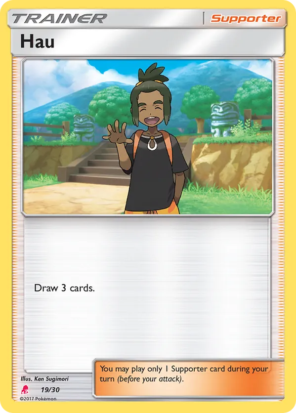 Hau (#19) (Alolan Raichu Half-Deck)