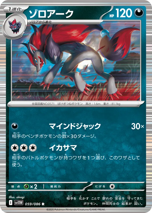 Zoroark - 059/086 (Master Ball Pattern)