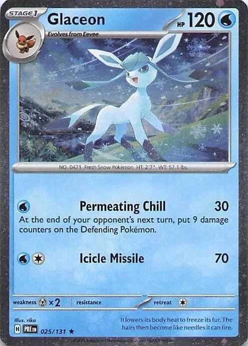 Glaceon - 025/131 (Cosmos Holo)