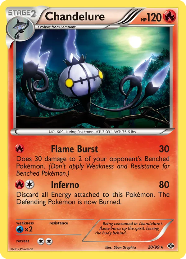 Chandelure - 20/99 (Cracked Ice Holo)
