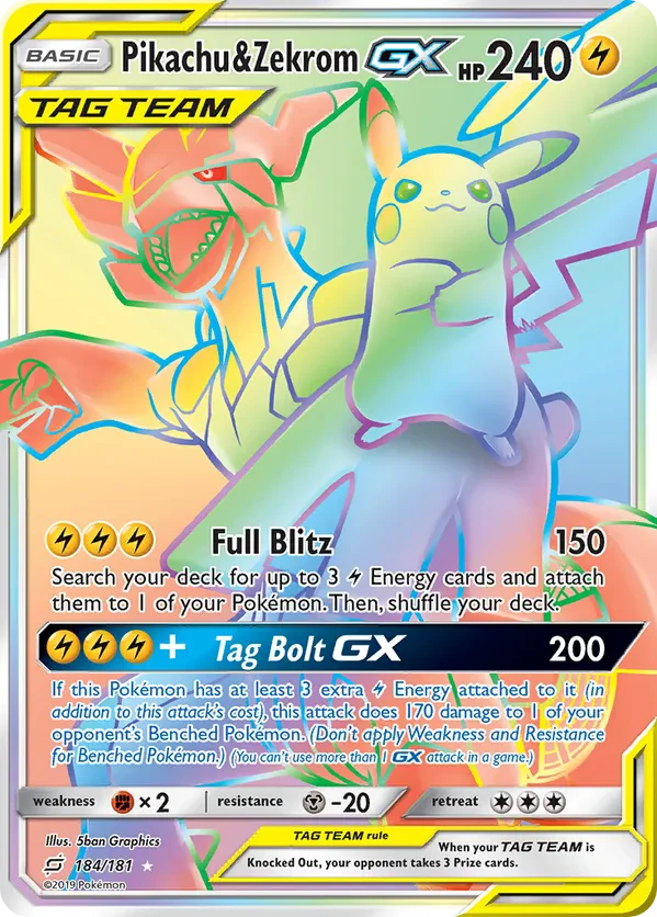 Pikachu & Zekrom GX (Secret)