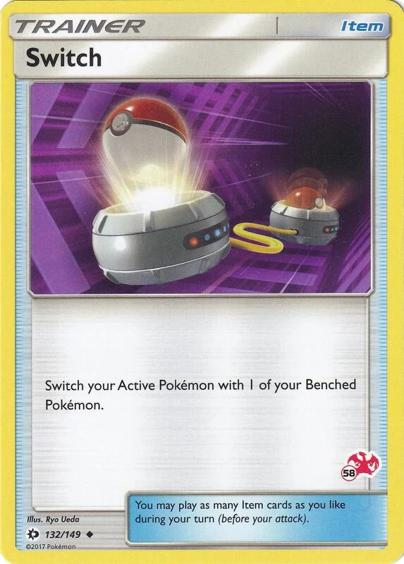Switch - 132/149 (#58 Charizard Stamped)