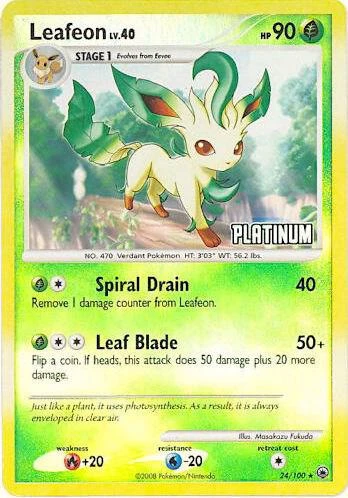 Leafeon - 24/100 [Platinum]