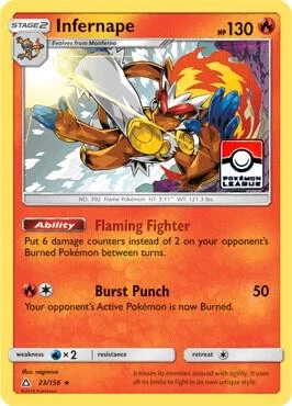 Infernape - 23/156 (Pokemon League)