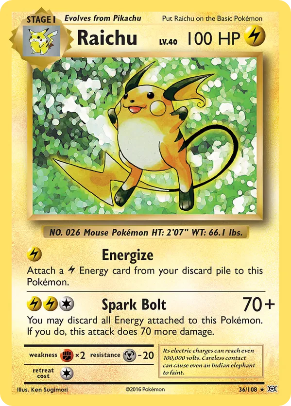 Raichu - 36/108 (XY Evolutions)
