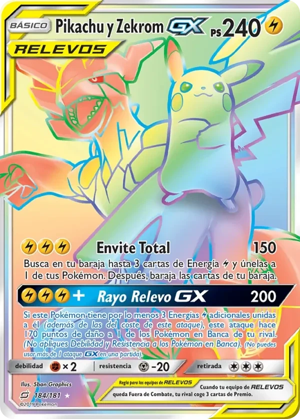 Pikachu y Zekrom GX