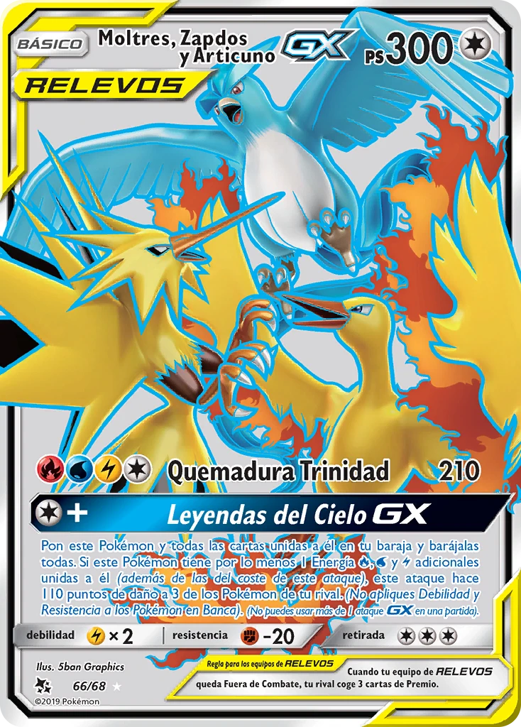 Moltres, Zapdos y Articuno GX