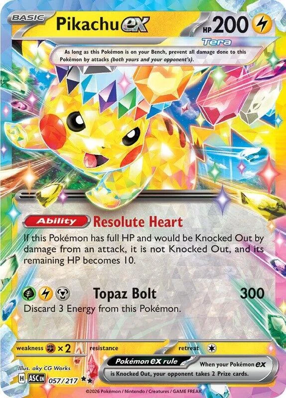 Pikachu ex - 057/217