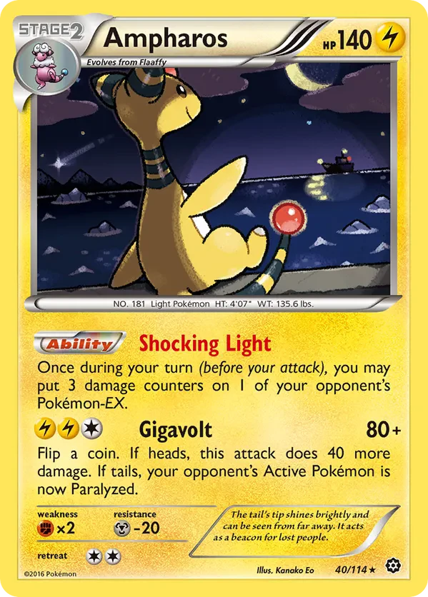 Ampharos - 40/114 (XY Steam Siege)