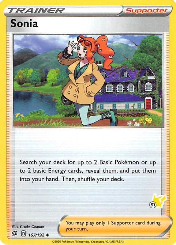 Sonia - 167/192 (#51 Pikachu Stamped)