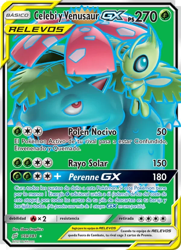 Celebi y Venusaur GX