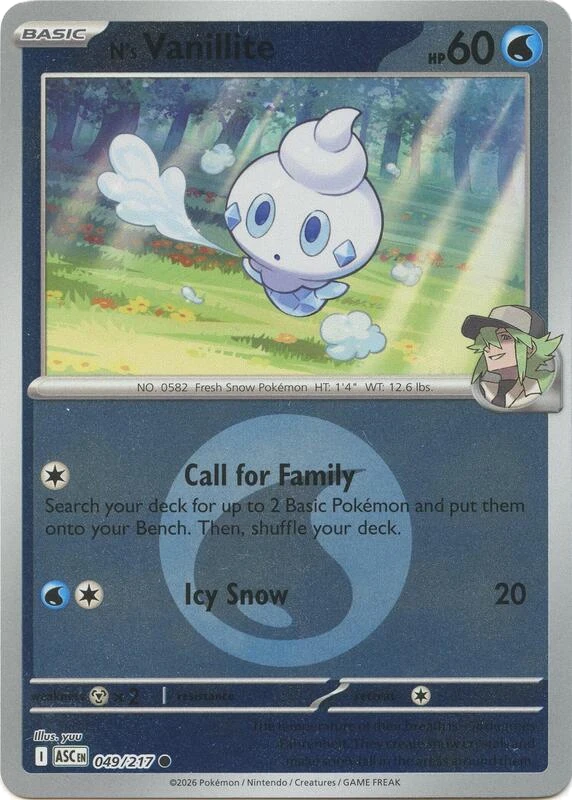 N's Vanillite (Energy Symbol Pattern)