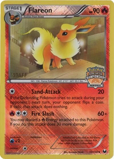 Flareon - 12/108 (Regional Championships) [Staff]
