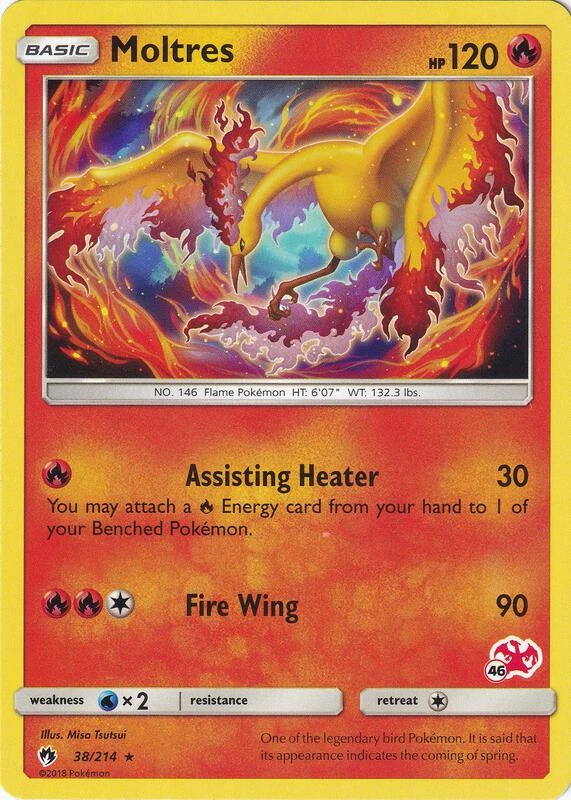 Moltres - 38/214 (#46 Charizard Stamped)