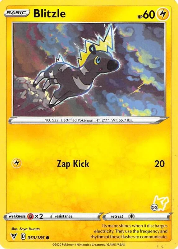 Blitzle - 053/185 (#55 Pikachu Stamped)